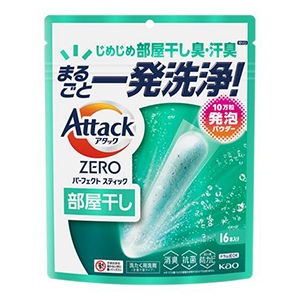 花王　アタックＺＥＲＯ　パーフェクトスティック　部屋干し　１６本入り
