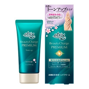 花王　アトリックス　ビューティーチャージプレミアム　トーンアップ　ハンドクリーム　サクラの香り６０ｇ