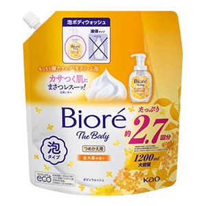花王　ビオレザボディ泡タイプ　金木犀の香りつめかえ１２００ｍｌ