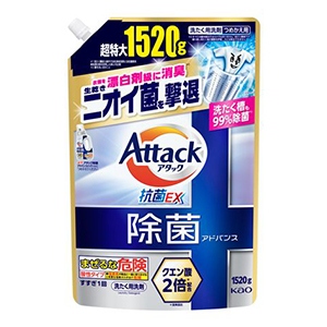 花王　アタック除菌アドバンス　つめかえ用１５２０ｇ　洗濯用液体洗剤