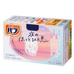 花王　バブ　夜のほっとひと息　１２錠入 入浴剤