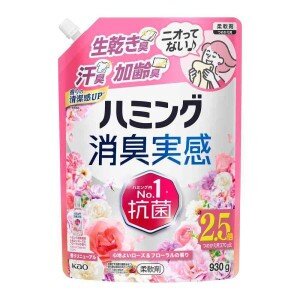 花王　ハミング消臭実感 心地よいローズ＆フローラルの香り つめかえ　９３０g
