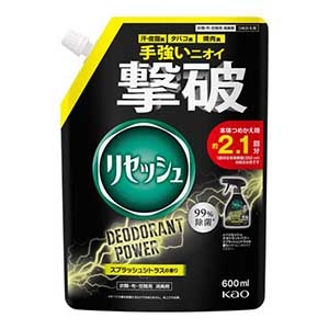 花王　リセッシュ　デオドラントパワー　スプラッシュシトラスの香り　つめかえ用　６００ｍｌ