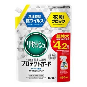 花王　リセッシュ　プロテクトガード　香りが残らないタイプ　つめかえ用　１１８０ｍｌ