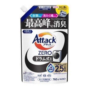 花王　アタックＺＥＲＯ ドラム式専用 つめかえ ７６０ｇ　