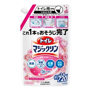 花王　トイレマジックリン  消臭・洗浄スプレー　エレガントローズの香り　つめかえ用７２０ｍｌ