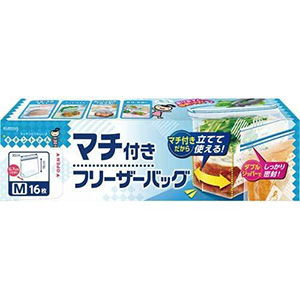 クレハ キチントさん マチ付 フリーザーバッグ Ｍサイズ１６枚