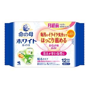 小林製薬　命の母ホワイトカイロタイプ　貼るタイプ８個