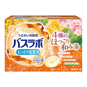 白元アース　HERSバスラボ 薬用入浴剤４種のほっこり和み湯アソート４５ｇ×１２錠