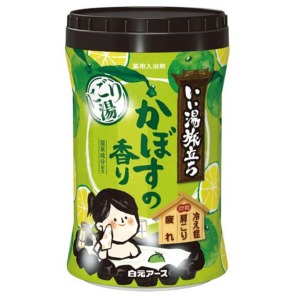 白元アース　いい湯旅立ちボトル　にごり湯　かぼすの香り６００ｇ