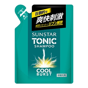 サンスター サンスタートニックシャンプーＣＯＯＬ　ＢＵＲＳＴ　詰替え用　３４０ｍＬ