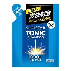 サンスター　トニックシャンプーＣＯＯＬ　ＢＵＲＳＴ　リンスインつめかえ３４０ｍｌ
