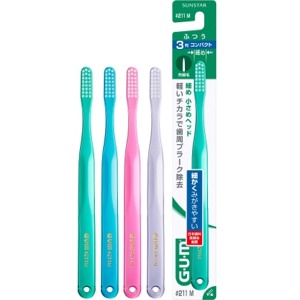 サンスター　ガム　デンタルブラシ＃２１１Ｍ　３列ふつう