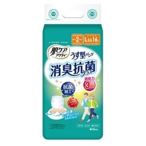 【数量限定】クレシア　肌ケアアクティ　薄型パンツ消臭抗菌プラスL -LL  16枚　男女共用