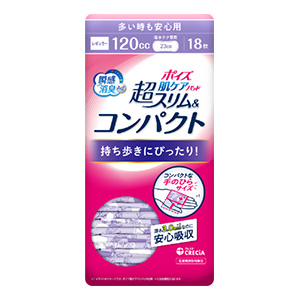 クレシア　ポイズ　肌ケアパッド　超スリム＆コンパクト多い時も安心用１８枚