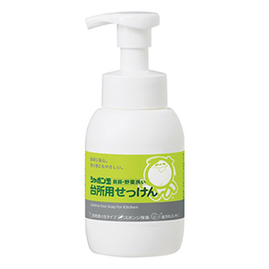 シャボン玉　台所用せっけん 泡タイプ 無添加 食器・野菜洗い本体３００ｍｌ