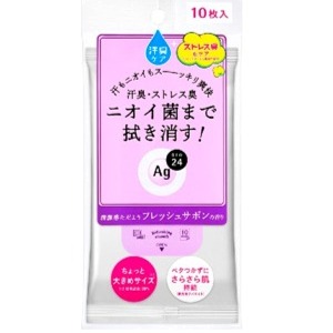 ファイントゥデイ　エージーデオ２４　クリアシャワーシートフレッシュサボン大きめサイズ１０枚