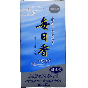 日本香堂　毎日香　アクア バラ詰　約120g