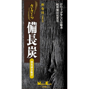 日本香堂　ささら 備長炭 無香性 バラ詰　120g