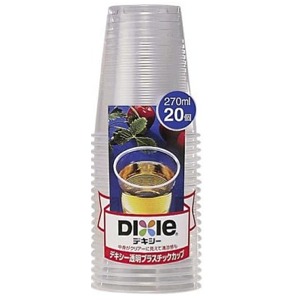 日本デキシー　デキシー 透明プラスチックカップ 270mL 20個入