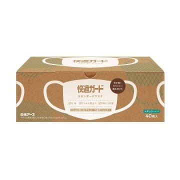 白元アース　快適ガードスタンダードマスク レギュラー ４０枚入