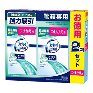 Ｐ＆Ｇ　ファブリーズ　靴箱専用　置き型　ピュアクリーンの香りつけかえ１３０ｇ×２個パック