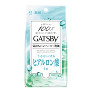 マンダム　ギャツビー　フェイシャルペーパー モイスト 徳用４２枚
