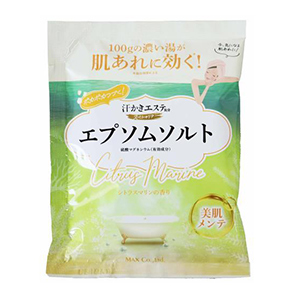 マックス　汗かきエステ　エプソムソルト　シトラスマリンの香り１００ｇ