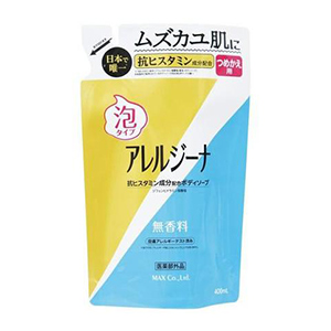 マックス アレルジーナ 抗ヒスタミン成分配合 泡ボディソープつめかえ４００ｍｌ