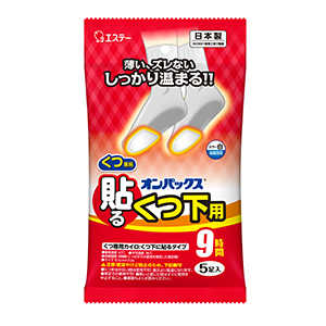 エステー　オンパックス　貼るくつ下用　白５個