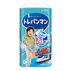 ユニチャーム　トレパンマン　ブルー　Ｌサイズ３４枚
