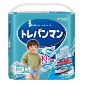 ユニチャーム　トレパンマン　ブルービッグ　１７枚