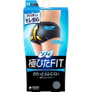 ユニチャーム  ソフィ　極ぴたＦＩＴナチュラルフィットＭサイズ　ブルーグレー1枚