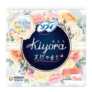 ユニチャーム　ソフィ Kiyora フレグランス ハッピーフローラル　羽なし　72枚入