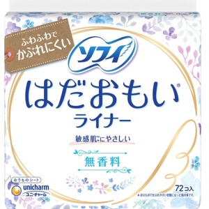 ユニチャム　ソフィ　はだおもい　ライナー無香料　７２枚
