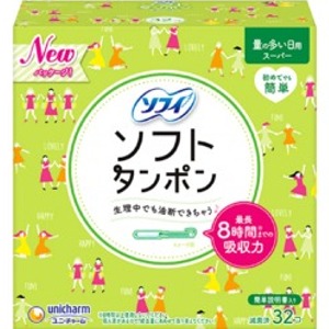 ユニチャーム　チャームソフト  タンポン　スーパー　３２個