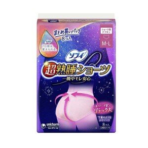 ユニチャーム ソフィ 超熟睡ショーツ ＭＬサイズ８枚