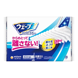 ユニチャーム　ウェーブ　フロア用ドライシート　１８枚