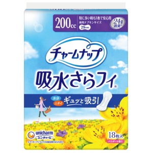 ユニチャーム　チャームナップ　特に多い時も１枚で安心用１８枚
