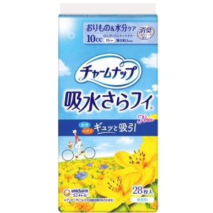 ユニチャーム　チャームナップ　吸水さらフィロングパンティライナー無香料２８枚