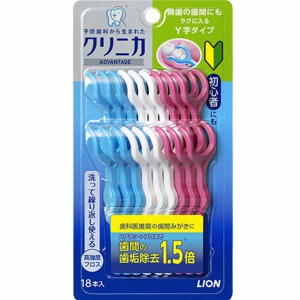 ライオン　クリニカ アドバンテージ フロス Y字タイプ 18本