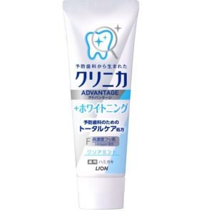 ライオン　クリニカ アドバンテージ+ホワイトニング ハミガキ クリアミント１３０ｇ
