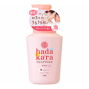 ライオン　hadakara（ハダカラ）ボディソープ 泡で出てくる薬用ピュアマイルドタイプ本体５５０ｍｌ