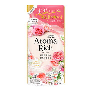 ライオン　ソフラン　アロマリッチ　柔軟剤　ダイアナ　つめかえ３８０ｍｌ