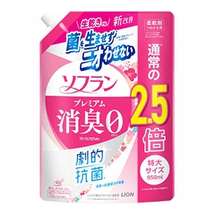 ライオン　ソフラン プレミアム消臭フローラル　つめかえ用特大９５０ｍｌ