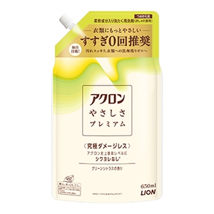 ライオン アクロンやさしさプレミアム　グリーンシトラスの香り　つめかえ用６５０ｍｌ