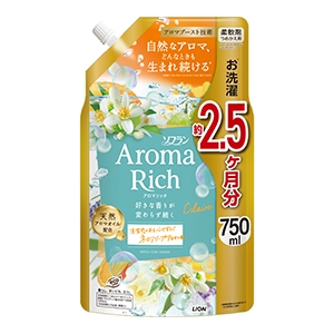 ライオン　ソフラン　アロマリッチ　クレア　つめかえ特大　７５０ｍｌ　柔軟剤