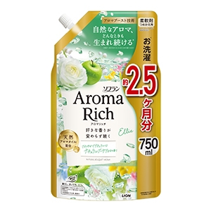 ライオン　ソフラン　アロマリッチ　エリー　つめかえ特大　７５０ｍｌ　柔軟剤