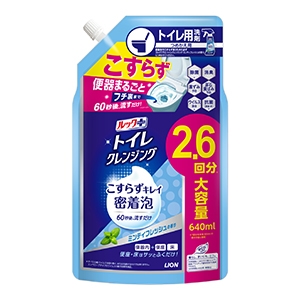 ライオン　ルックプラス トイレクレンジング ミンティフレッシュ　つめかえ６４０ｍｌ