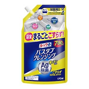 ライオン　ルックプラス バスタブクレンジング 銀イオンプラス スカッシュシトラスの香り つめかえ用 大７００ｍｌ